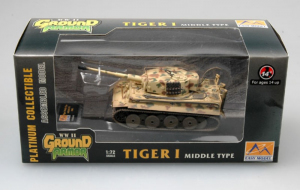 Die Cast Tiger I Middle Type Easy Model 36213 in 1-72