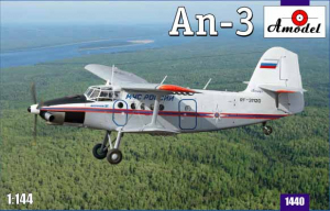 Model Antonov An-3 Soviet Aircraft in 1:144 Amodel 1440