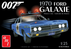 Model 1970 Ford Galaxie Police Car - James Bond AMT 1172 1:25