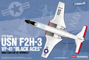 Model Academy 12548 USN F2H-3 VF-41 Black Aces 1:72 
