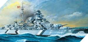 Battleship Bismarck in scale 1-350 Academy 14109