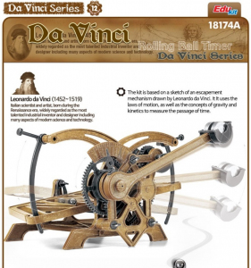 Model Academy 18174 Leonardo Da Vinci Rolling Ball Timer 
