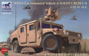 Model Bronco CB35136 M1114 Up-Armoured Vehicle with XM153 Crows II
