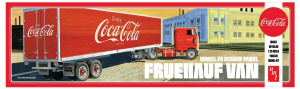 Model Fruehauf Beaded Van Semi Trailer Coca-Cola AMT 1109 1:25