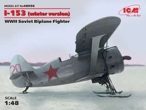ICM 48096 WWII Soviet Biplane Fighter I-153 in scale 1-48