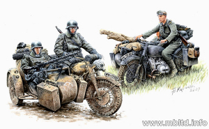 Model Master Box 3548 Kradschutzen: German Motorcycle Troops on the Move