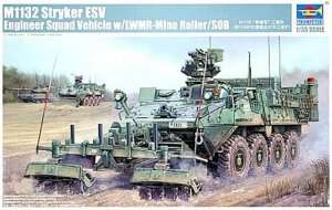 Trumpeter 01574 M1132 Stryker Engineer Squad Vehicle w/LWMR-Mine Roller/SOB