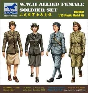 W.W.II Allied Female Soldier Set 1:35