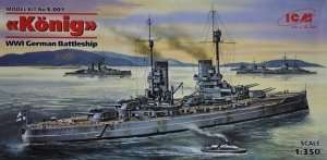 Model WWI German Battleship Konig ICM S001