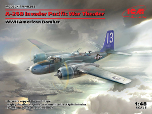 Model ICM 48285 A-26В Invader Pacific War Theater, WWII American Bomber 