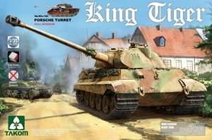 King Tiger Sd.Kfz.182 Porsche Turret Takom 2074