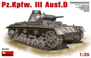 Model MiniArt 35169 tank Pz.Kpfw. III Ausf. D 