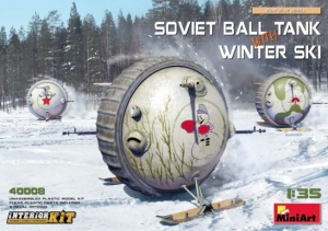 Model MiniArt 40008 Soviet Ball Tank with Winter Ski with Interior Kit