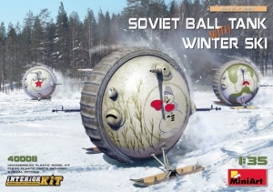 Model MiniArt 40008 Soviet Ball Tank with Winter Ski with Interior Kit 