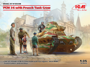 Model ICM 35338 FCM 36 with French Tank Crew