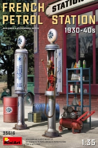 Model Miniart 35616 French Petrol Station 1930-40s