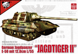 German Jagdpanzer E-50 Jagdtiger II mit 12.8cm L/55 Modelcollect UA35005 in 1-35