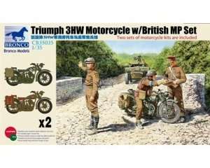 British Triumph 3HW Motorcycle with British Military Police 1:35
