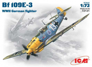 Model ICM 72131 Bf109E-3 WWII German fighter 