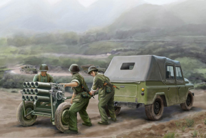 PLA Type 63 Rocket Launcher and BJ212 Jeep Trumpeter 02320