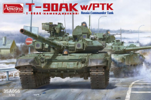 PREORDER Amusing Hobby 35A056 T-90AK w/PTK Russia Commander Tank