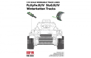PREORDER RFM 5084 Workable Track Links - Winterketten Tracks For Pz.Kpfw. III/IV & StuG.III/IV