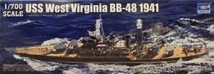 Model Battleship USS West Virginia BB-48 1:700