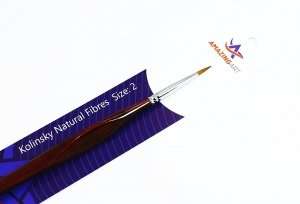 Round Brush - Kolinsky Natural Fibres 2 - Amazing Art 12817