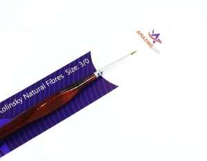 Round Brush - Kolinsky Natural Fibres 3/0 - Amazing Art 12770