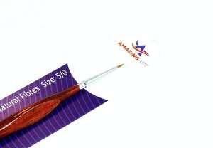 Round Brush - Kolinsky Natural Fibres 5/0 - Amazing Art 12763