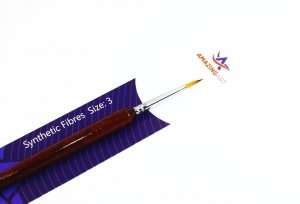 Round Brush Synthetic Fibres 3 - Amazing Art 12718