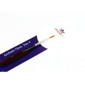 Round Brush Synthetic Fibres - 4 - Amazing Art 12725