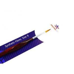 Round Brush Synthetic Fibres - 8 - Amazing Art 12756