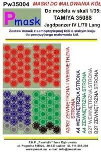 Masks - wheels - Jagdpanzer IV L/70 Tamiya 35088 1-35 Pmask Pw35004