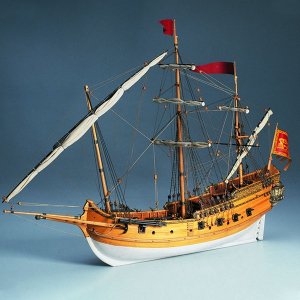 Polacca Veneziana Amati 1407 drewniany model 1-150