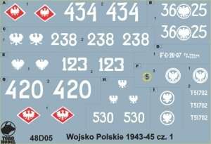 Polish Army 1943-45 vol. 1 - 48D05 in scale 1-48