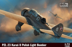 Polish Light Bomber PZL 23 Karaś II model IBG in 1-72 