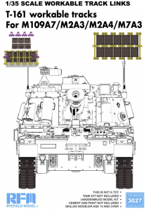 RFM 3027 T-161 Tracks for M109A7/M2A3/M2A4/M7A3 Workable Track Links 1/35