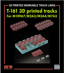 RFM 3028 T-161 3D Printed Tracks for M109A7/M2A3/M2A4/M7A3 Workable Track Links 1/35