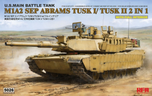 M1A2 SEP Abrams Tusk I/Tusk II 2w1 full interior model RFM 5026 in 1-35