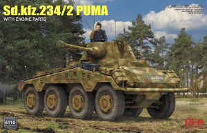 RFM 5110 Sd.Kfz. 234/2 Puma with Engine Parts 1/35