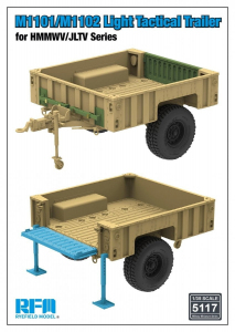 RFM 5117 M1101/M1102 Light Tactical Trailer for HMMWV/JLTV Series 1/35