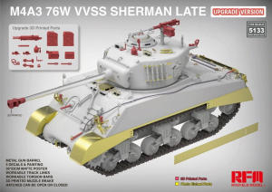 RFM 5133 M4A3 76W VVSS Sherman Late 1/35 - Upgrade Version 