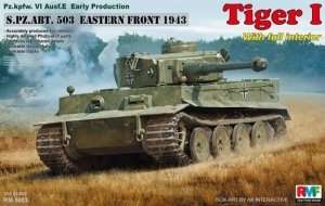 Tiger I Pz.Kpfw.VI Ausf.E w/Full Interior model RM-5003 in 1-35