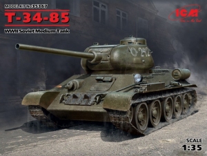 Soviet Medium Tank T-34/85 model ICM 35367 in 1-35