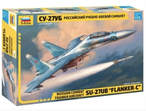 Model Soviet fighter Su-27UB Flanker-C Zvezda 7294