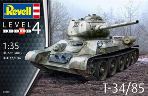 T-34/85 model Revell 03319 in 1-35
