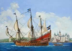 Revell 05719 Szwedzki galeon Vasa - zestaw z farbami, klejem