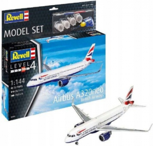 Model set Airbus A320 neo British Airway Revell 63840 in 1-144