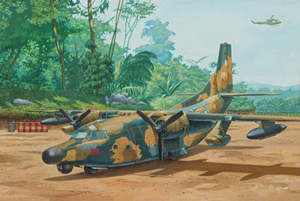 Roden 058 Samolot Fairchild NC/AC-123K Black Spot